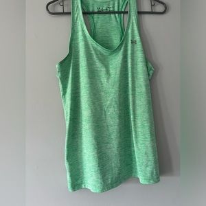 Under Armour UA Heather Green workout Tank top heatgear size Medium